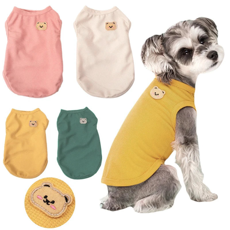 Dog Vest Pet Cat Clothing Four Colors Of Polyester Fabric